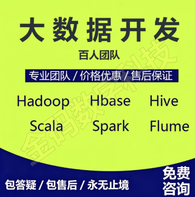 Hadoop大数据代做Spark开发Python程序Scala离线Hive开发代写数仓-龙岩市新罗区犀群莎信息咨询工作室